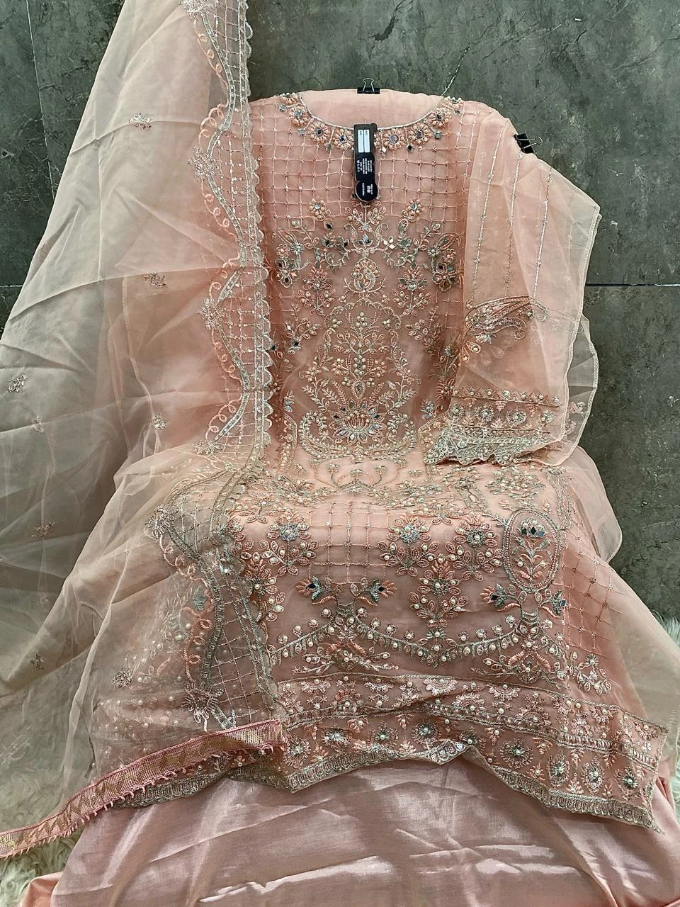 Hoor Tex Or-30,A To D Heavy Organza Wholesale Pakistani Salwar Suit Catalog — Wholesale Pakistani Suits, MPA wholesale from Surat - Gallery Image 2